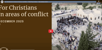 Intensi Doa Paus Bulan Desember: “Bagi Umat Kristen di Wilayah Konflik”